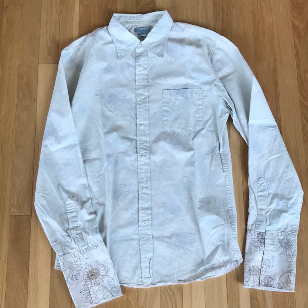 Men's cotton button down shirt
